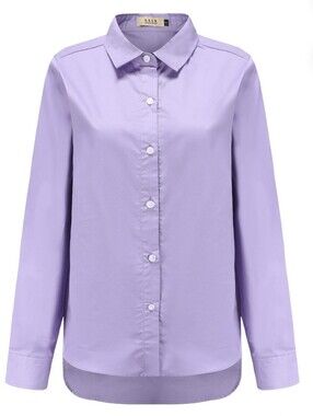 SSLR Lavender Button-Down Large Shirt 100% Cotton NWT